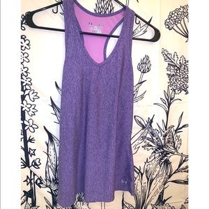 Under Armour activewear tank top fitted purple S